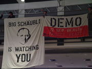 Big Schäuble is watching You und Demoaufruf