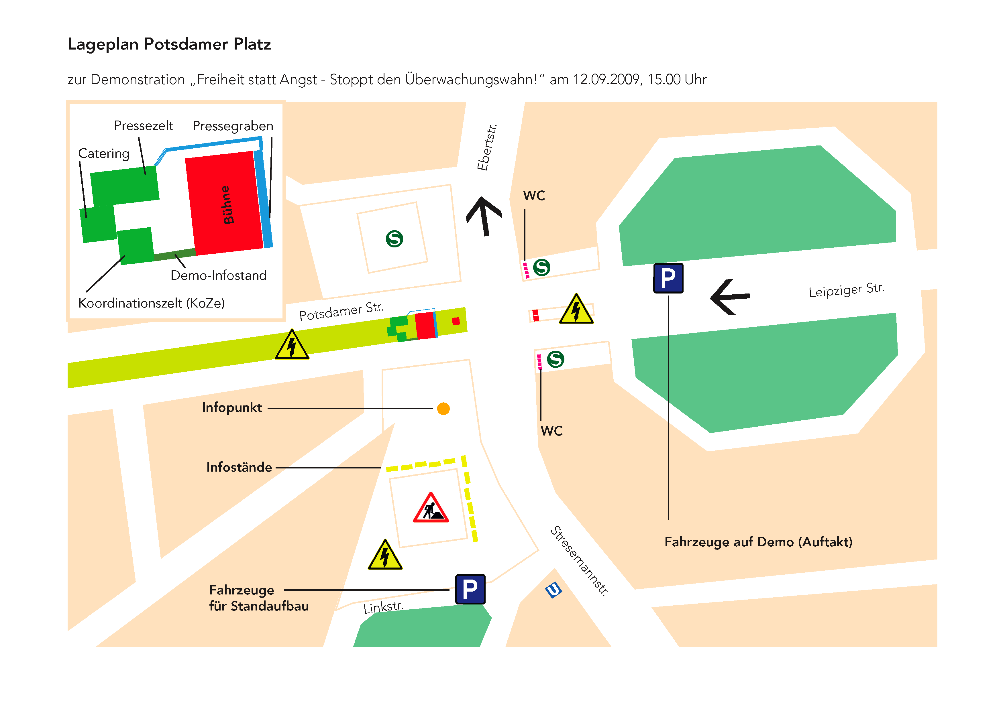 Lageplan Potsdamer Platz