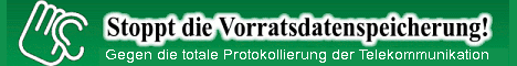 Stop data retention - www.vorratsdatenspeicherung.de
