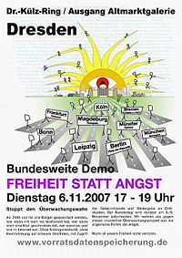 Plakat für Dresden als Grafik